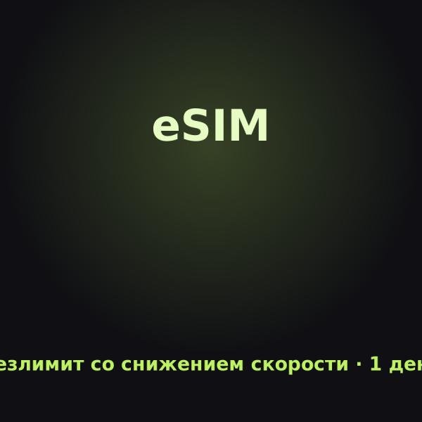 eSIM Ближний Восток: Безлимит со снижением скорости на 1 день