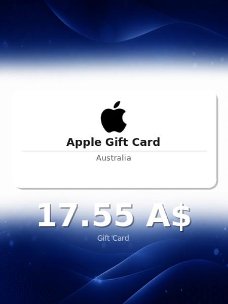 Подарочная карта Apple на 25 долларов для Австралии