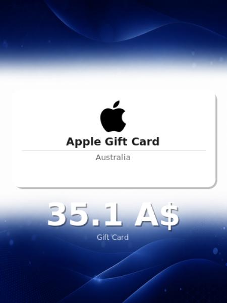 Подарочная карта Apple на 50 долларов для Австралии