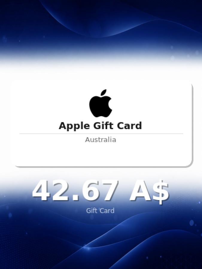 Купить подарочную карту Apple на 65 долларов для Австралии