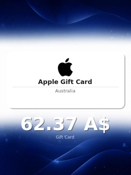 Подарочная карта Apple на 95 долларов для Австралии