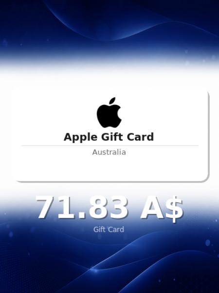 Подарочная карта Apple на 100 долларов для Австралии