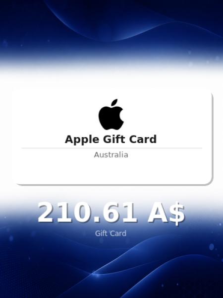 Подарочная карта Apple на 300 долларов для Австралии