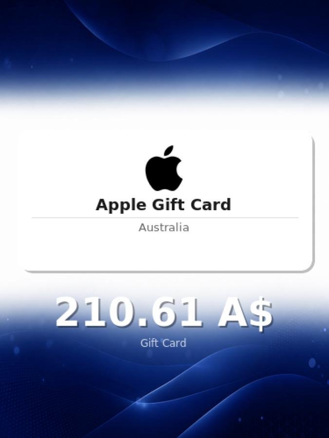 Купить подарочную карту Apple на 300 долларов для Австралии