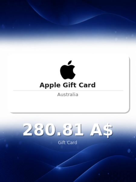 Подарочная карта Apple на 400 долларов для Австралии