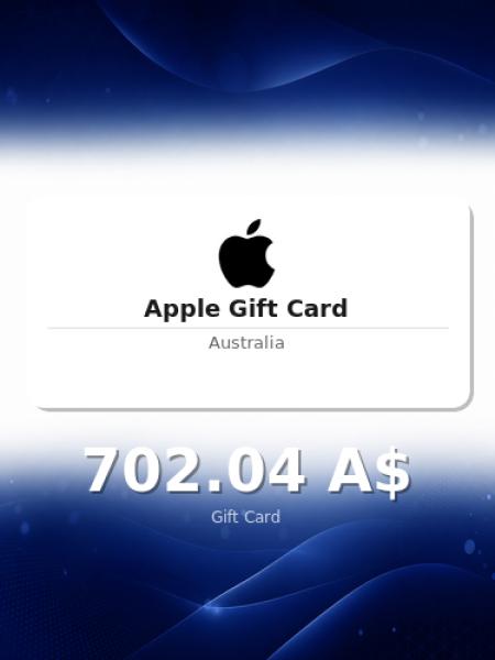 Подарочная карта Apple на 1 000 долларов для Австралии