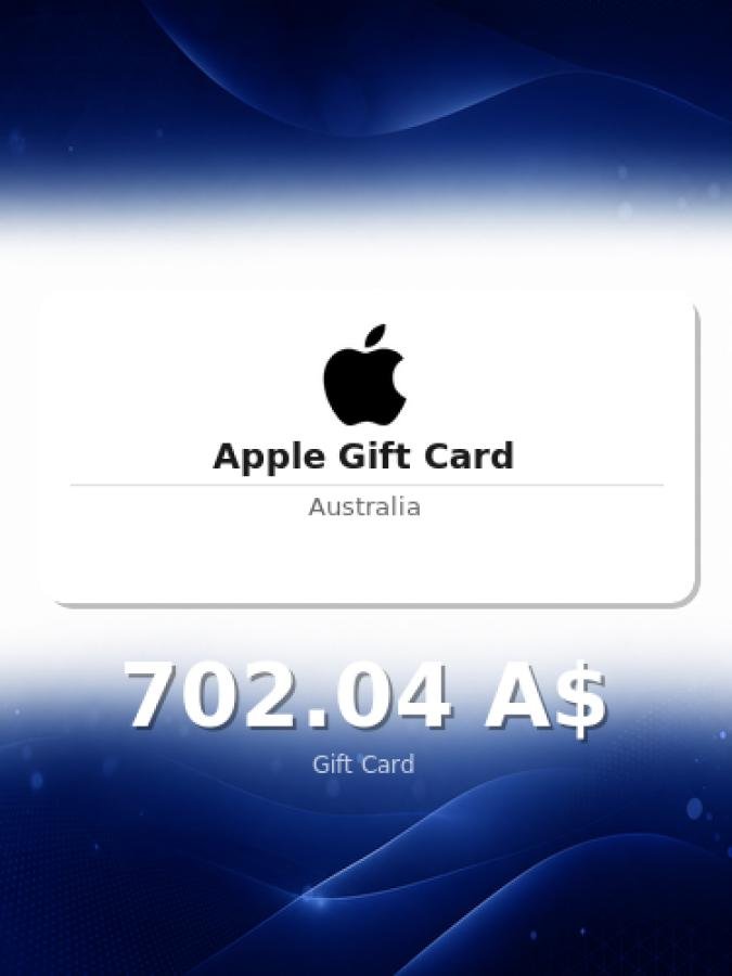 Купить карту Apple на 1 000 долларов для аккаунта Австралии