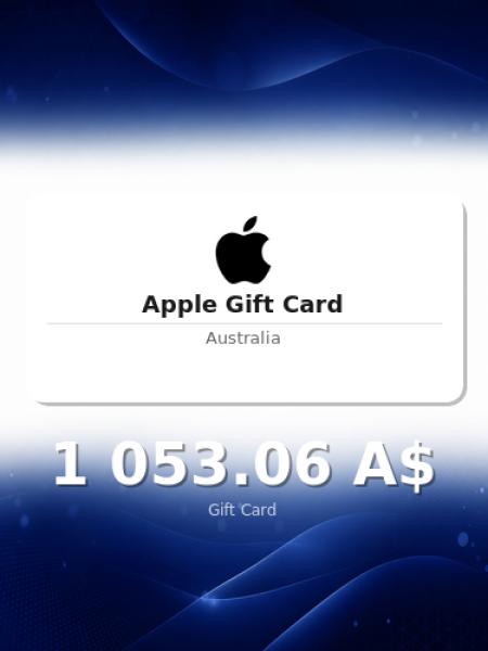 Подарочная карта Apple на 1 500 долларов для Австралии