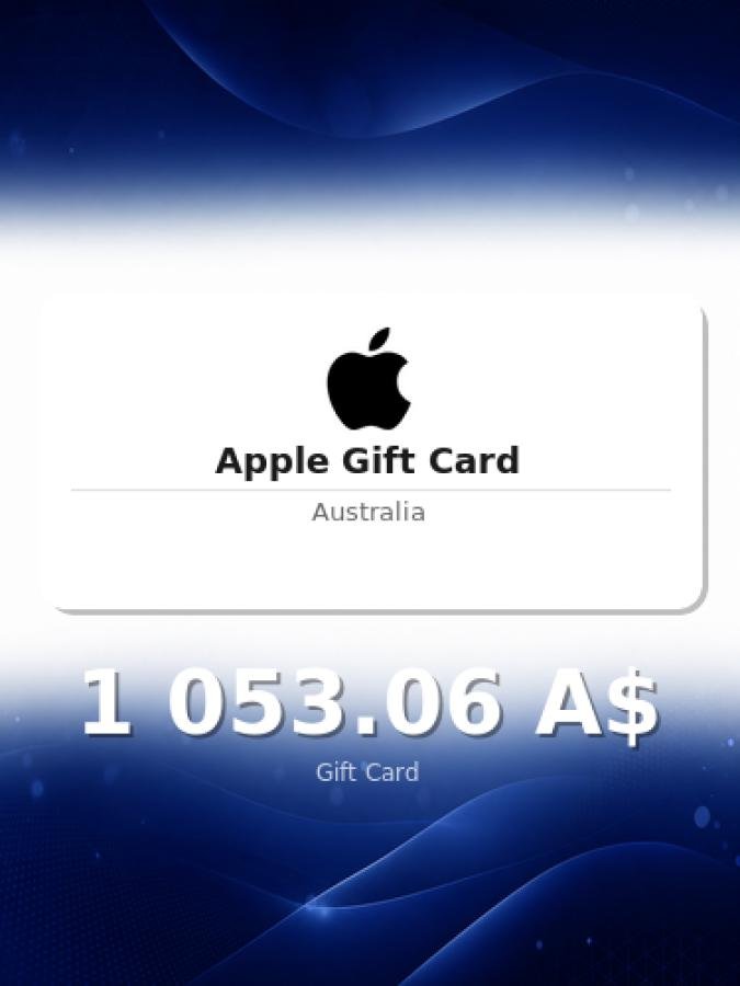 Купить карту Apple на 1 500 долларов для аккаунта Австралии