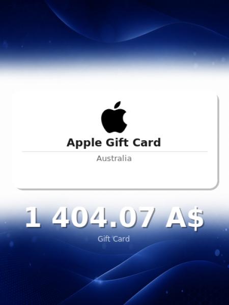 Подарочная карта Apple на 2 000 долларов для Австралии