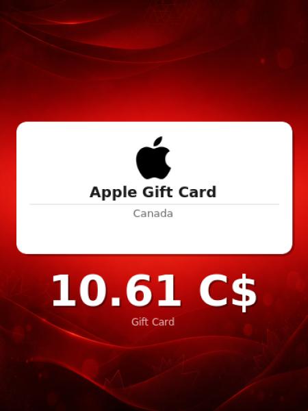 Подарочная карта Apple на 15 долларов для Канады