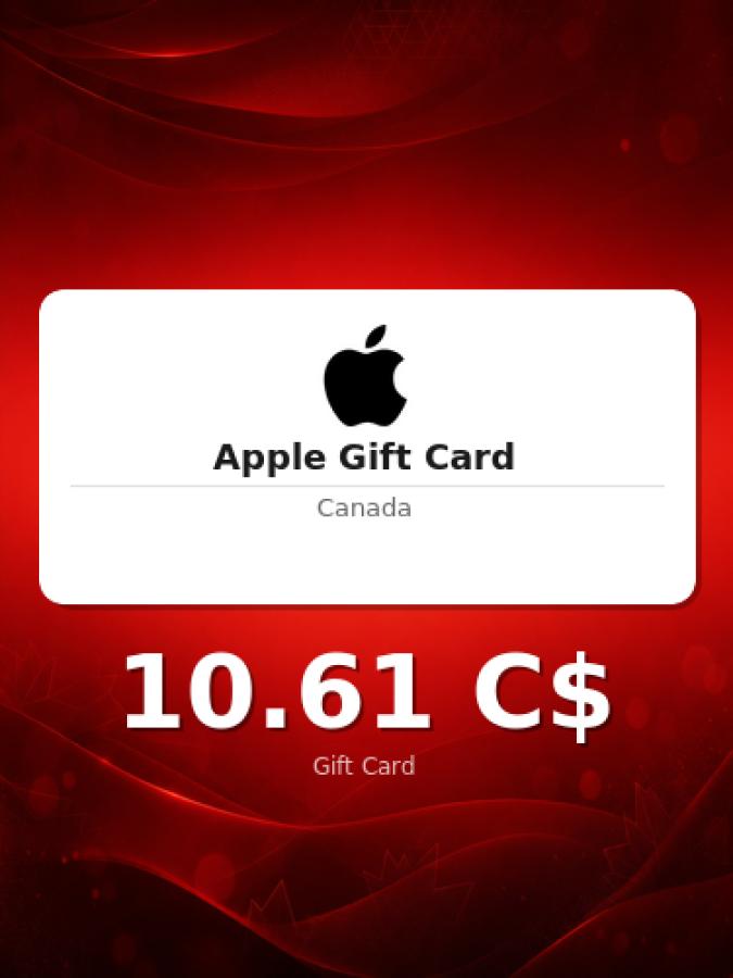 Купить подарочную карту Apple на 15 долларов для Канады