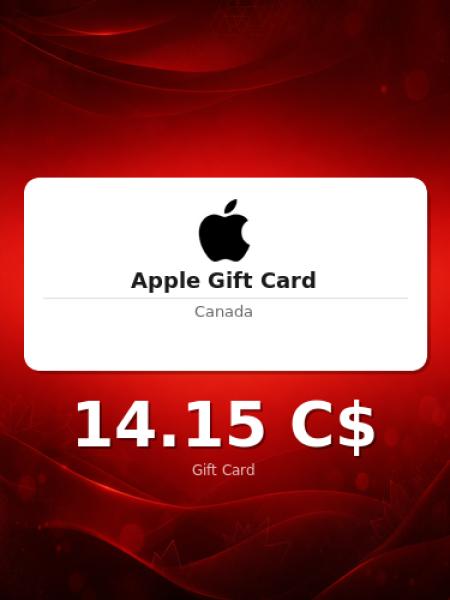 Подарочная карта Apple на 20 долларов для Канады