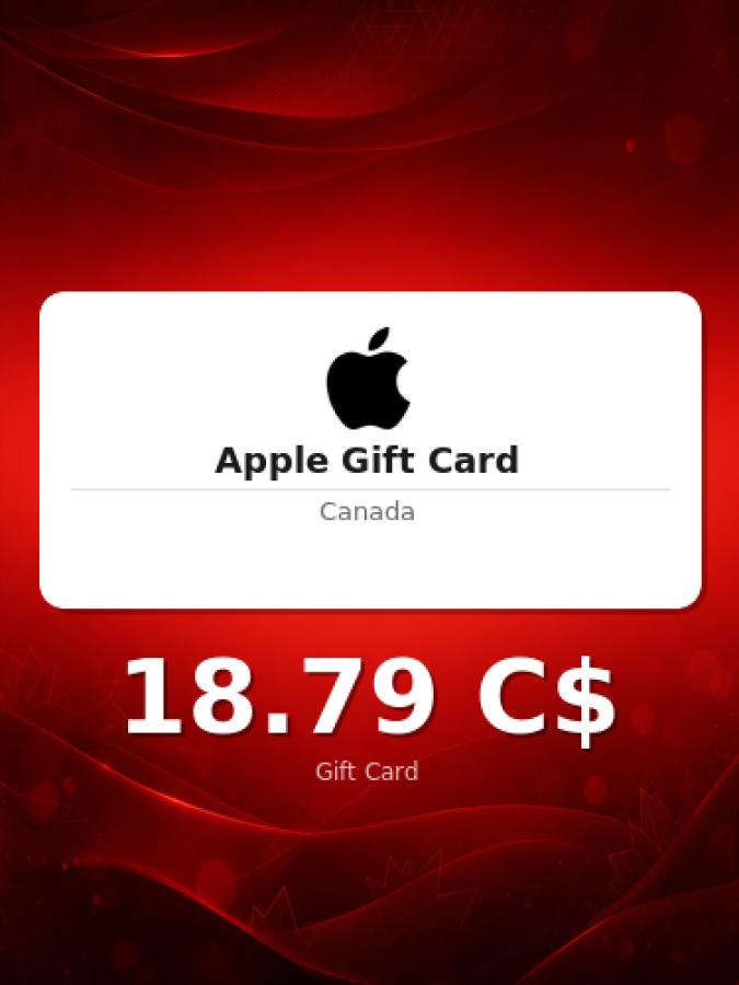 Купить подарочную карту Apple C$26,50 для аккаунта Канады