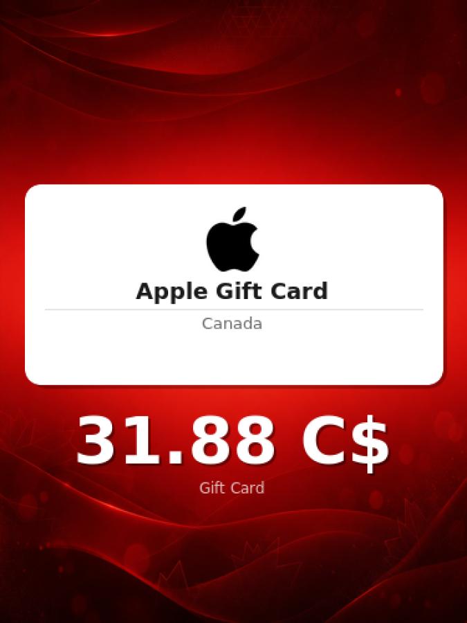 Купить подарочную карту Apple на 45 долларов для Канады