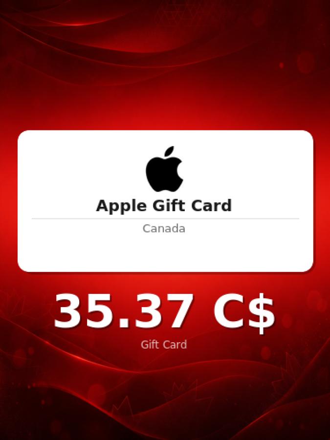Купить подарочную карту Apple на 50 долларов для Канады