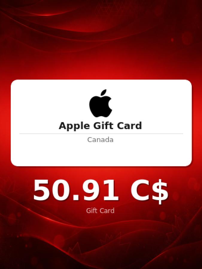 Купить подарочную карту Apple на 70 долларов для Канады
