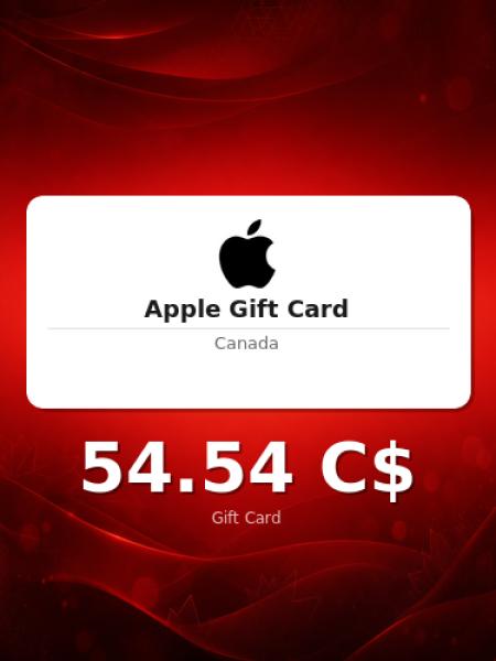 Подарочная карта Apple на 75 долларов для Канады
