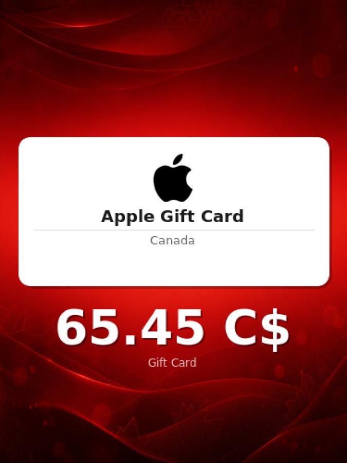 Купить подарочную карту Apple на 90 долларов для Канады