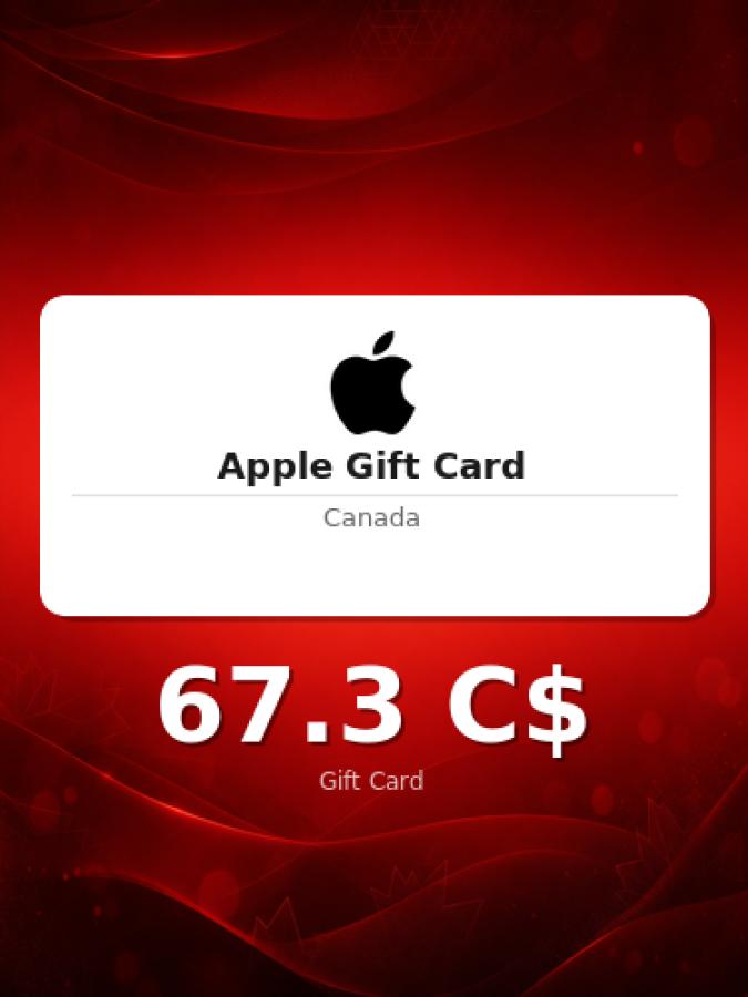 Купить подарочную карту Apple на 95 долларов для Канады