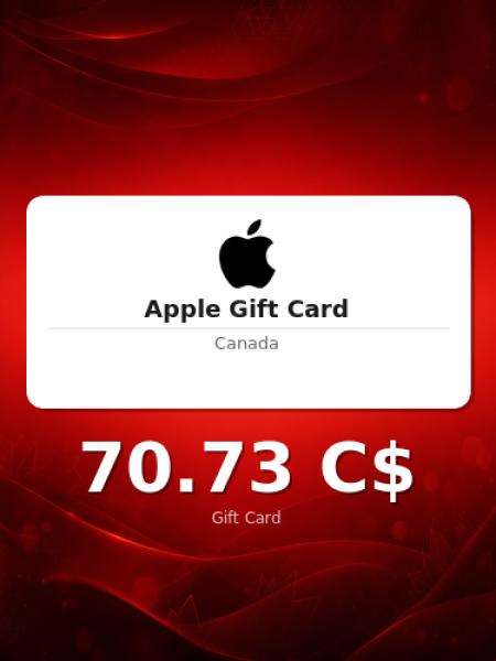 Подарочная карта Apple на 100 долларов для Канады