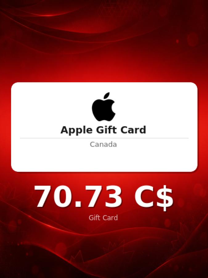 Купить подарочную карту Apple на 100 долларов для Канады