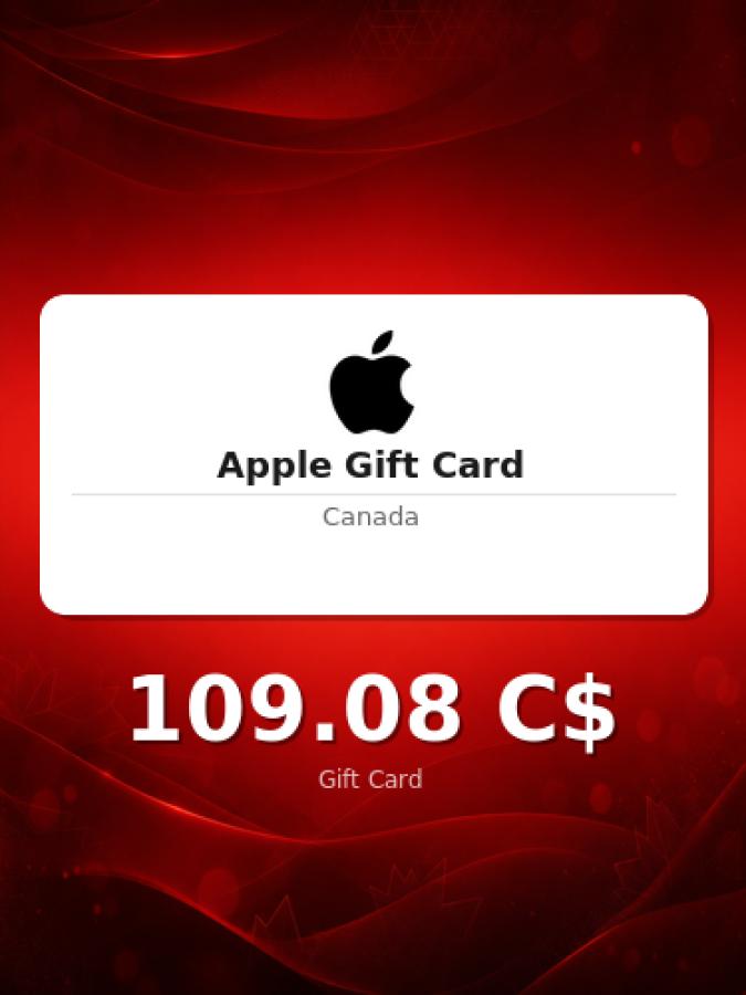 Купить подарочную карту Apple на 150 долларов для Канады