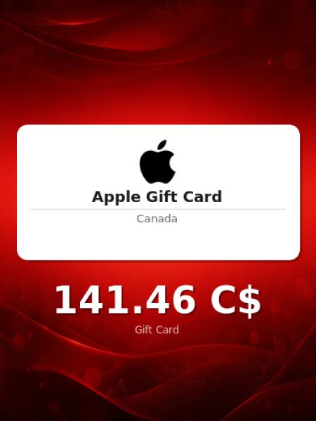 Подарочная карта Apple на 200 долларов для Канады