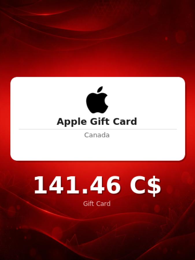 Купить подарочную карту Apple на 200 долларов для Канады