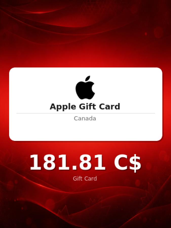 Купить подарочную карту Apple на 250 долларов для Канады