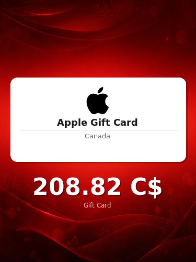 Купить подарочную карту Apple на 300 долларов для Канады