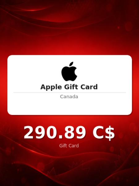 Подарочная карта Apple на 400 долларов для Канады