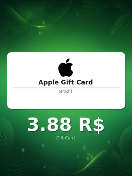 Подарочная карта Apple на 20 реалов для Бразилии