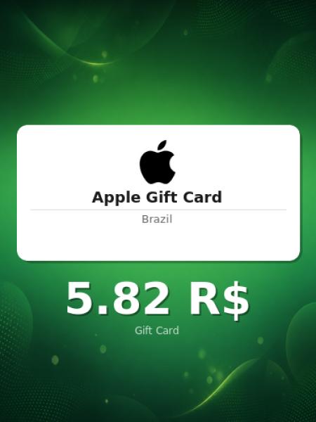Подарочная карта Apple на 30 реалов для Бразилии