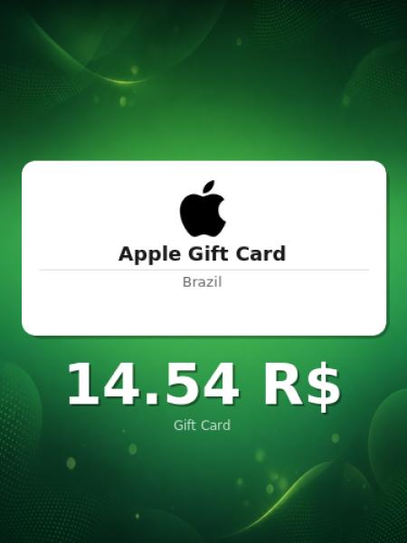 Подарочная карта Apple на 75 реалов для Бразилии