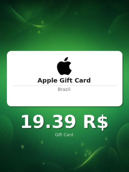 Подарочная карта Apple на 100 реалов для Бразилии