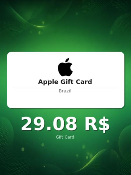 Подарочная карта Apple на 150 реалов для Бразилии