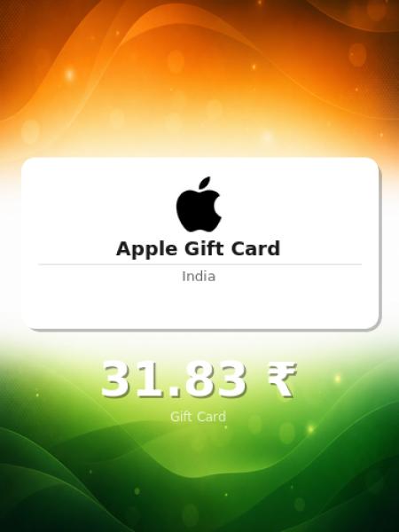 Подарочная карта Apple на 3 000 рупий для Индии