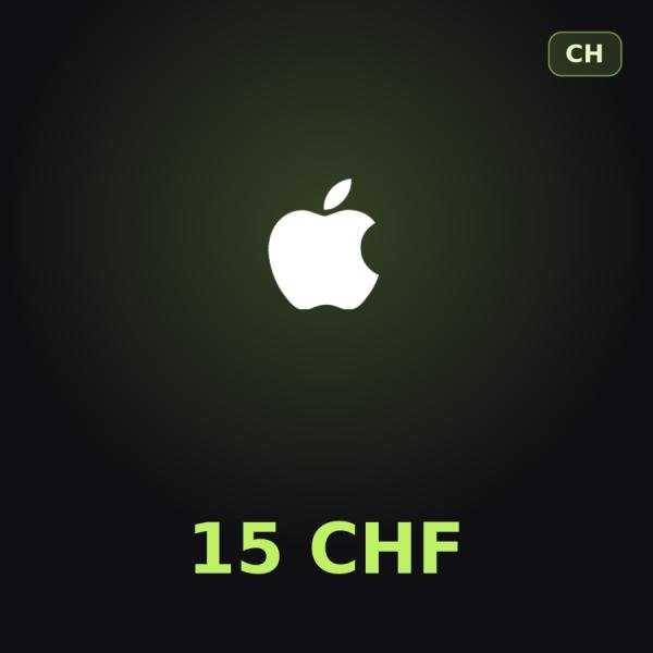 Подарочная карта Apple на 15 франков для Швейцарии