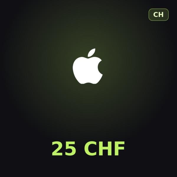 Подарочная карта Apple на 25 франков для Швейцарии