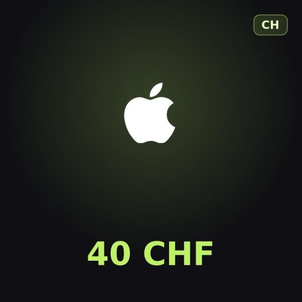 Подарочная карта Apple на 40 франков для Швейцарии