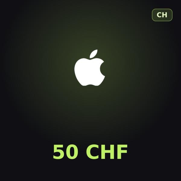 Подарочная карта Apple на 50 франков для Швейцарии
