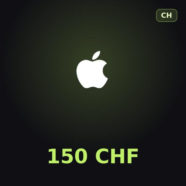 Подарочная карта Apple на 150 франков для Швейцарии