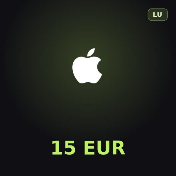 Подарочная карта Apple на 15 евро для Люксембурга