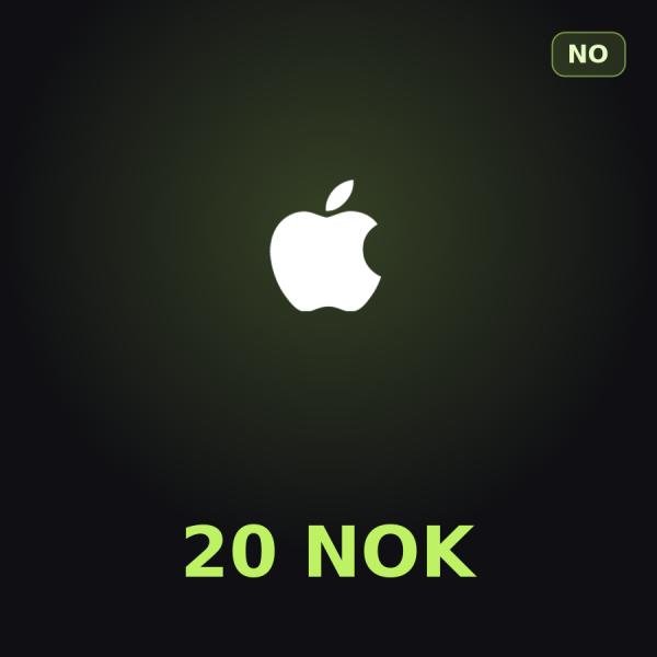 Подарочная карта Apple на 20 крон для Норвегии