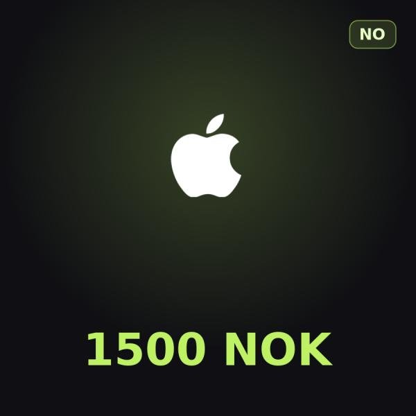 Подарочная карта Apple на 1 500 крон для Норвегии