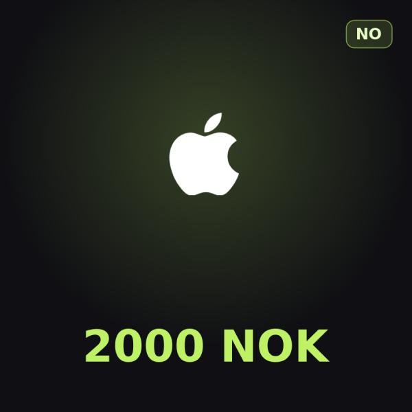 Подарочная карта Apple на 2 000 крон для Норвегии