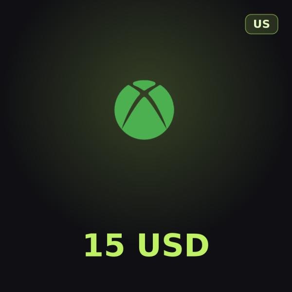 Купить подарочную карту Xbox 15 $ — быстрое и удобное пополнение аккаунта в регионе США.