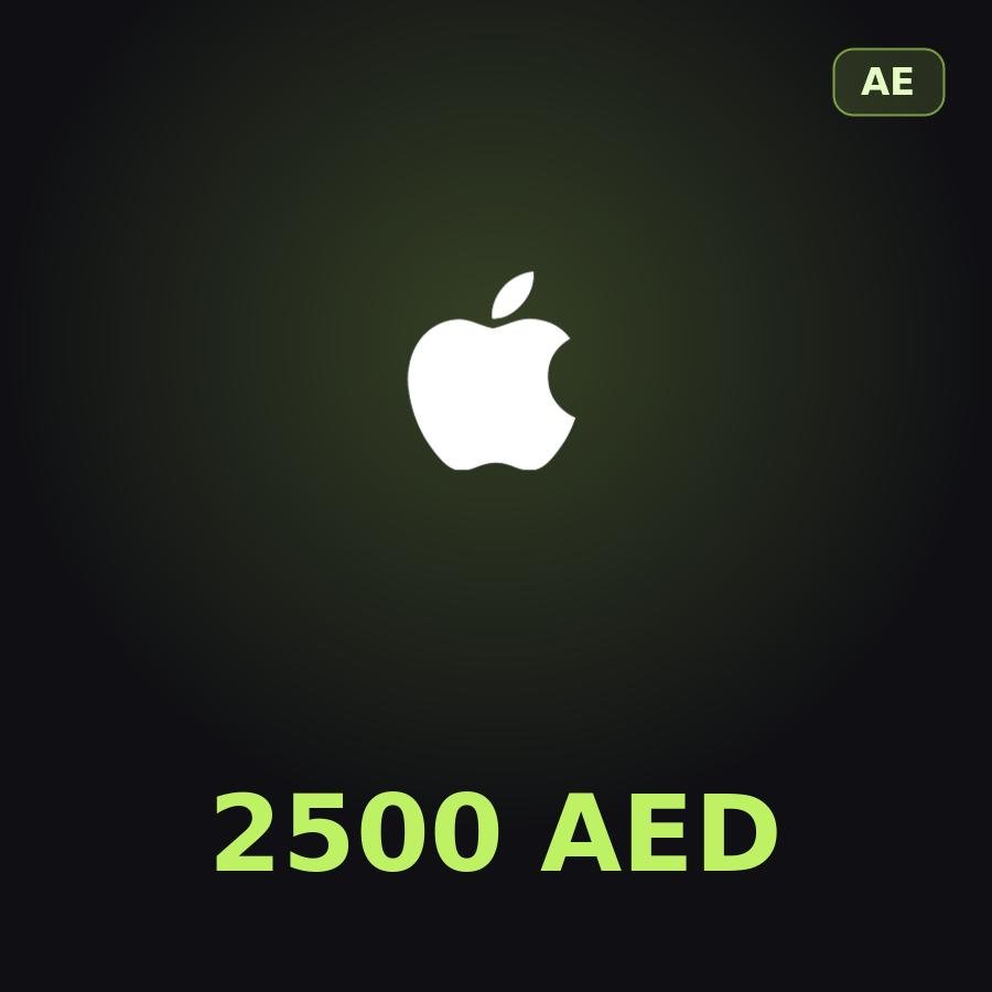 Подарочная карта Apple на 2500 дирхамов для ОАЭ