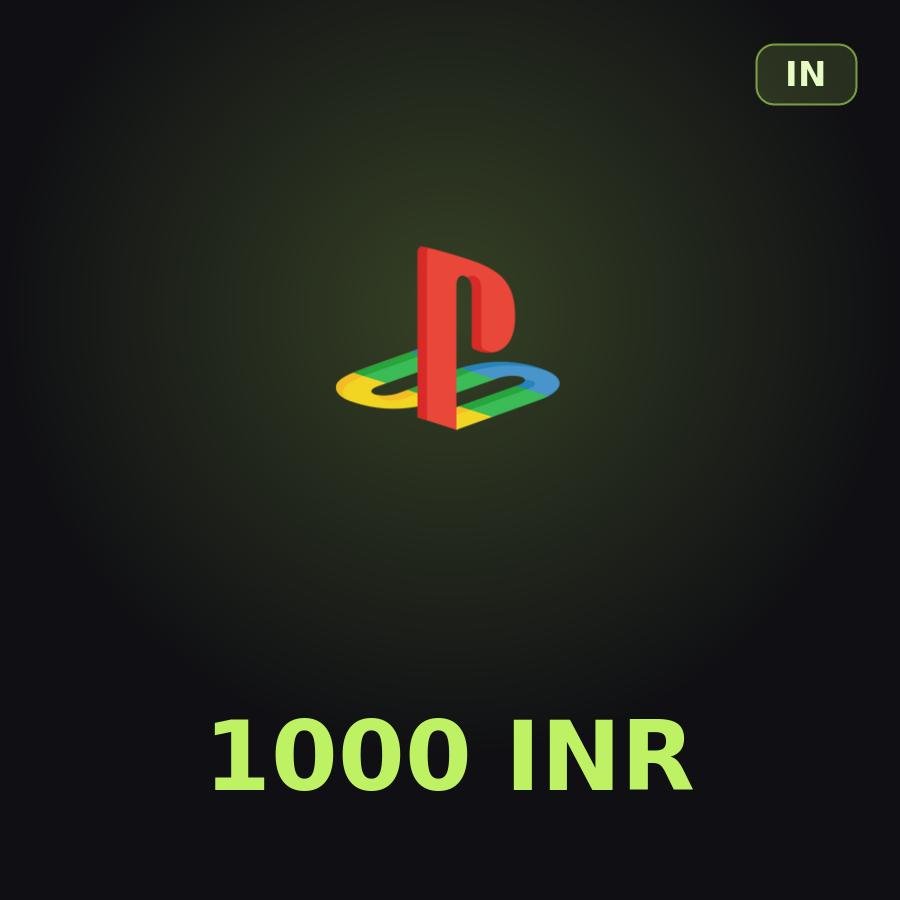 Подарочная карта PSN 1000 INR (Индия)